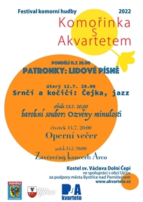 Festival komorní hudby Komořinka s Akvartetem 2022