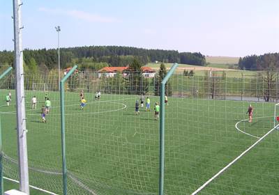 Fotbalové hřiště s umělým povrchem v Domaníně